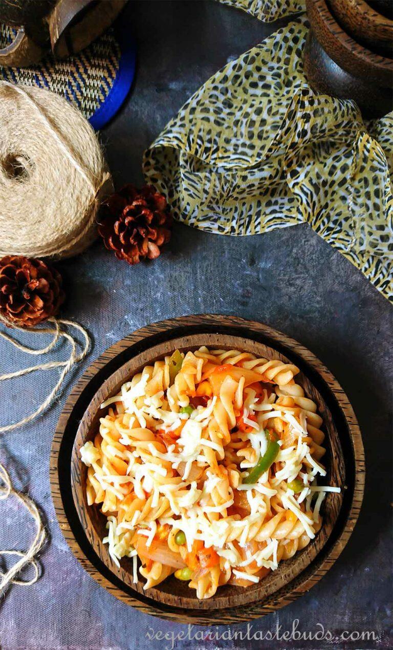 Indian Style Masala Pasta | how to make masala pasta recipe