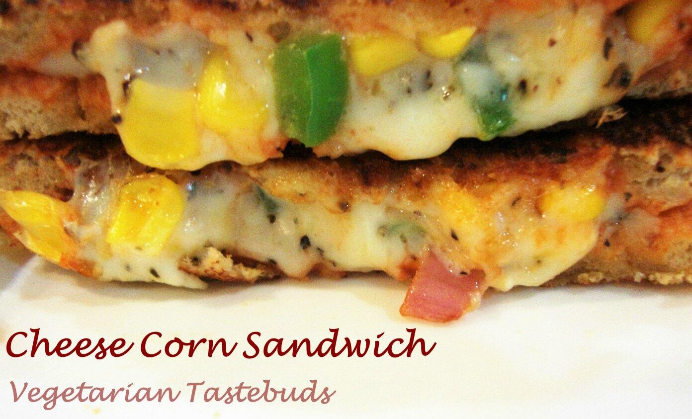 corn sandwich recipe, corn cheese sandwich
